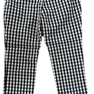 NWT Sz. 10 Chic Black and White Checkered Pants
